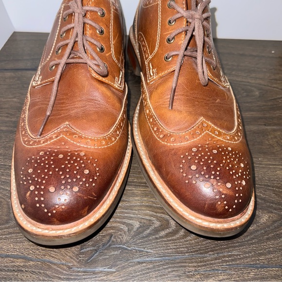 Sperry Shoes Men Size 10 Oxford Brown Leather Dress Boat - Picture 3 of 14